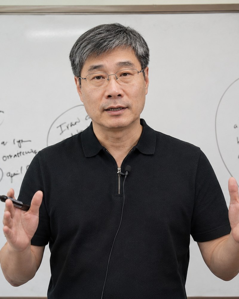 Prof. Jiang at the whiteboard